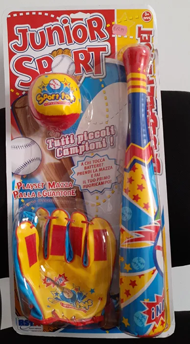 Set di giocattoli da baseball «Junior sport» (RS TOYS)