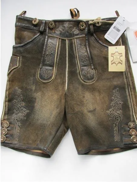 Pantaloncini per bambini leader «K-Lederhose Modell "Rafael Kid", Farbe "Nuss”» (Unknown)