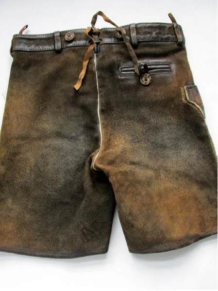 Pantaloncini per bambini leader «K-Lederhose Modell "Rafael Kid", Farbe "Nuss”» — foto 4 dell'alert A12/1943/19