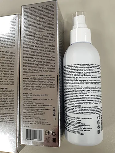 Spray Leave-in per capelli colorati «Kaaral Baco Blonde Elevation Leave-in Spray» — foto 1 dell'alert A12/00824/21