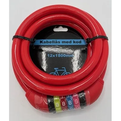 Serratura del cavo della bicicletta «Kabellås med kod» — foto 1 dell'alert A12/03056/24