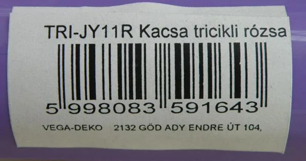Triciclo «Kacsa tricikli rózsa» — foto 2 dell'alert A11/0060/18