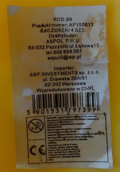 Giocattolo da bagno «Kaczuszki» — foto 3 dell'alert A12/1462/17