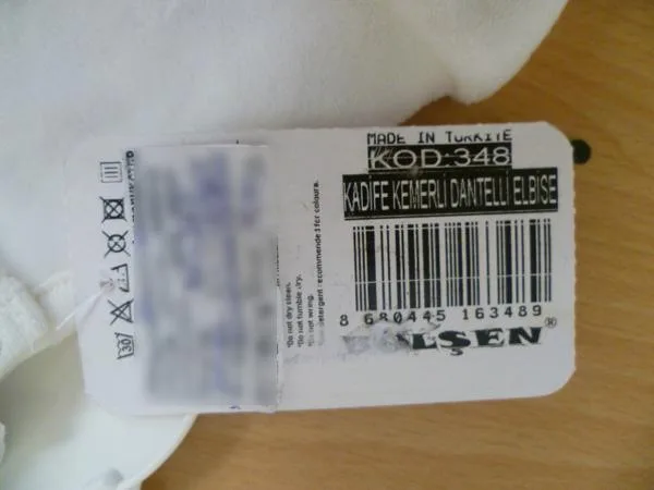 Abito da bambino «Kadife Kemerli Dantelli Elbise» — foto 2 dell'alert A12/0949/18