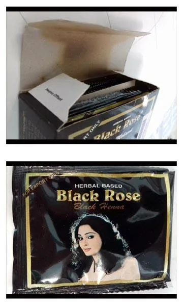 Prodotto colorante per capelli «Kali Mehandi/ Black Henna» (Black Rose)