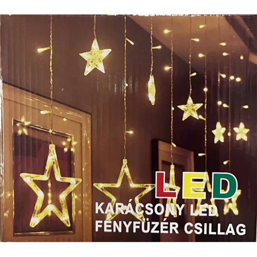 Catena di illuminazione «Karácsony LED fényfüzér csillag»