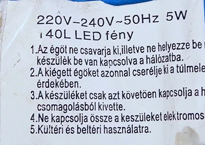 Catena di illuminazione «Karácsonyi jégcsap égősor (Christmas icicle burning line)» — foto 2 dell'alert A12/00251/23