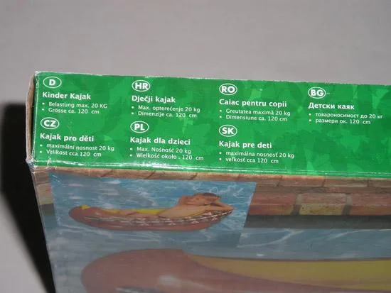 Kayak gonfiabile per bambini (Kajak pre deti) — foto 2 dell'alert 1213/07