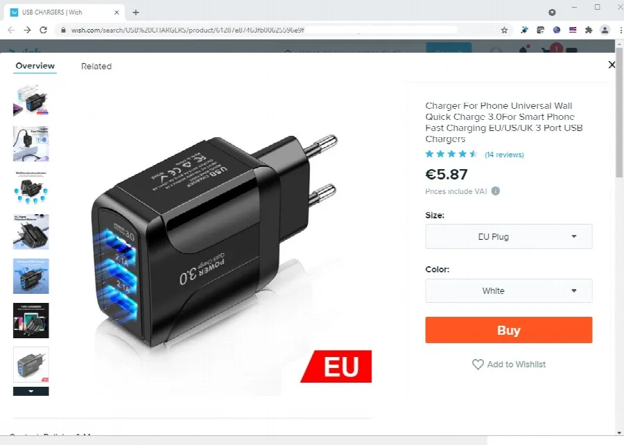 Caricabatterie USB «KeKe-F002C USB lādētājs» — foto 5 dell'alert A11/00087/22