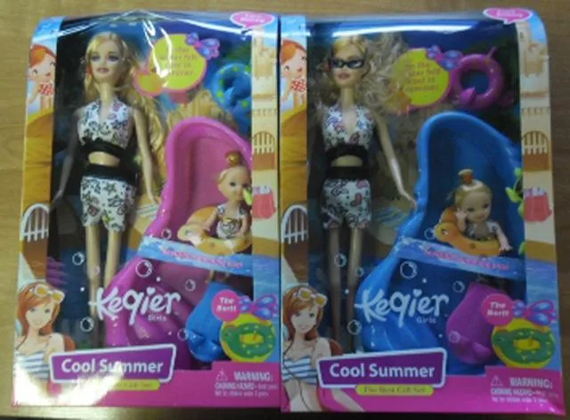 Bambole in plastica con accessori «Keqier Girls - Cool Summer» — foto 2 dell'alert A12/1936/13
