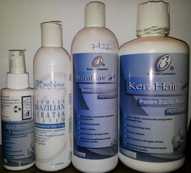 Prodotto per il trattamento dei capelli «KeraHair – Premiere Brazilian Keratin System» (Bionaza Cosmetics)