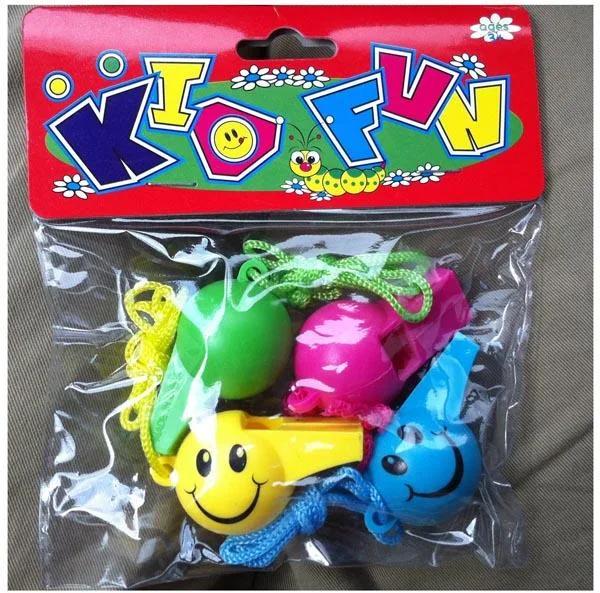 Fischietti di plastica «KID FUN» (Van der Meulen)