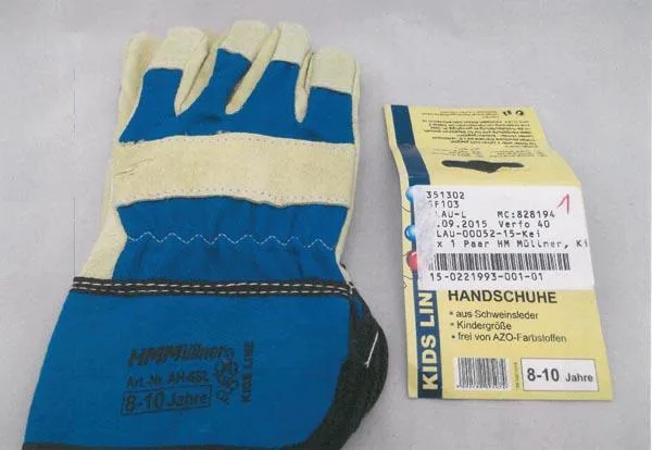 Guanti da lavoro per bambini «KIDS LINE Arbeitshandschuhen [Work gloves]» — foto 1 dell'alert A12/0043/16
