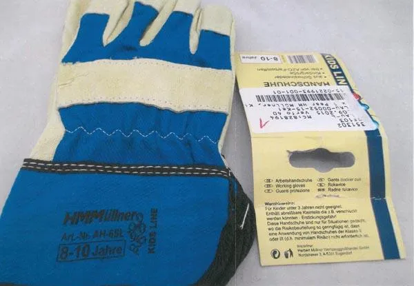 Guanti da lavoro per bambini «KIDS LINE Arbeitshandschuhen [Work gloves]» — foto 2 dell'alert A12/0043/16
