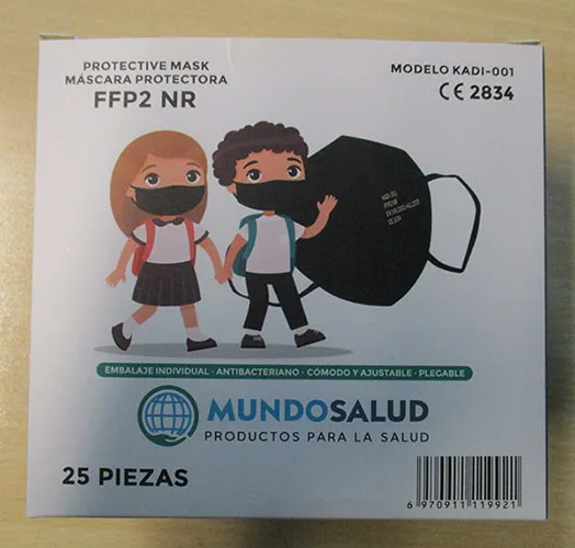 Maschera filtrante protettiva per bambini «Kids Mask Kadi-001» — foto 1 dell'alert A12/01794/21