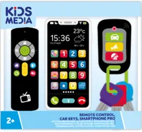 Telecomando giocattolo «Kids Media  My First Set_ Smartphone pro – Remote Control – Car Keys» (Kids Media)