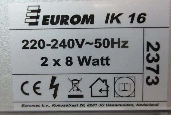 Killer di insetti elettrici (Eurom)