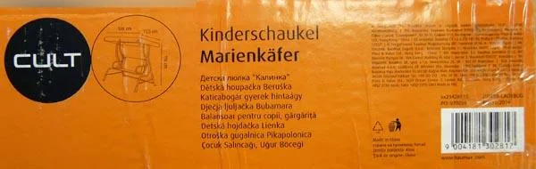 Sedia altalena per bambini «Kinderschaukel Marienkafer» — foto 2 dell'alert A12/0288/16