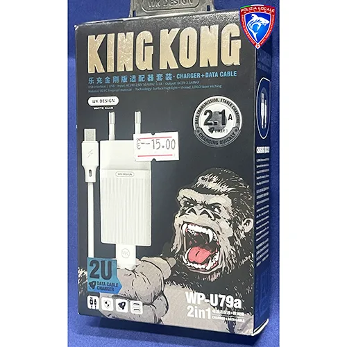 Caricabatterie USB «KING KONG» (WK DESIGN)