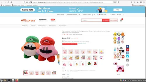 Giocattolo morbido «Kirby» — foto 2 dell'alert A12/02223/23