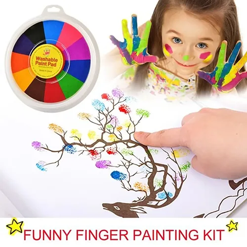 Kit di verniciatura a dito «Kit de peinture au doigt amusant pour enfants, graffiti coloré, dessin pour enfants, jar…» — foto 2 dell'alert A12/00264/24