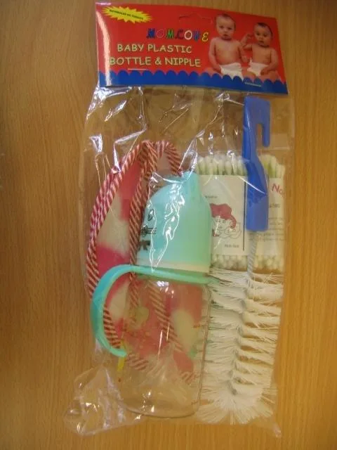 Kit di alimentazione del bambino – MOMLOVE Biberon di plastica e capezzolo (MOMLOVE)