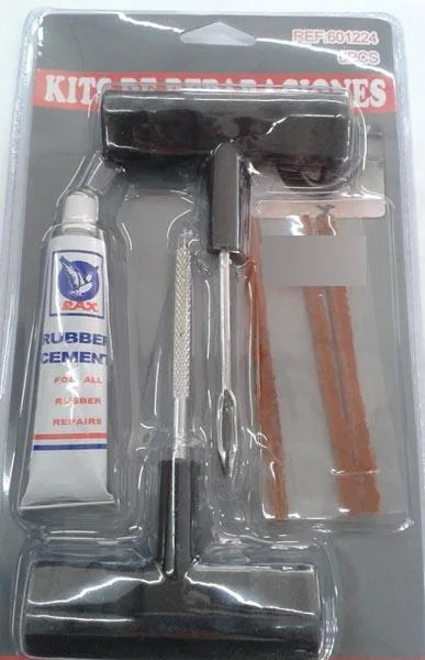 Kit di riparazione biciclette «KITS DE REPARACIONES ('Repair kit'), RUBBER CEMENT (glue)» — foto 2 dell'alert A12/0946/16