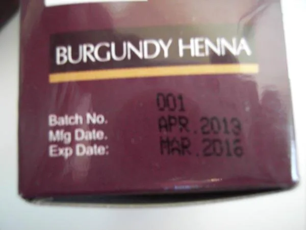 Tintura per capelli «Kizil Burgundy Henna» — foto 2 dell'alert A12/0206/15