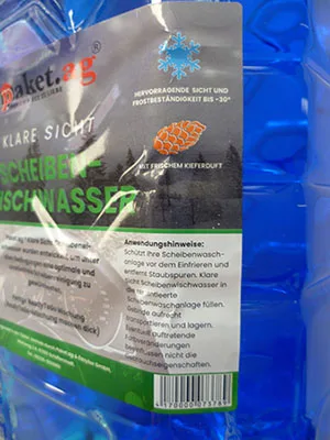 Lavaggio del parabrezza per auto «Klare Sicht Scheibenwischwasser, Kiefernduft» — foto 1 dell'alert A12/02482/23
