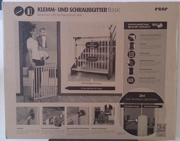 Cancello di sicurezza per bambini «Klemm - und Schraubgitter Basic» — foto 2 dell'alert A12/0070/17