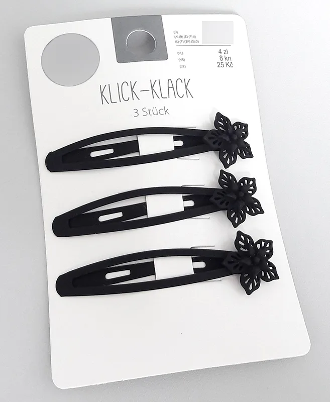Scivoli per capelli «Klick-Klack, 3 Stck.» — foto 1 dell'alert A12/00929/20