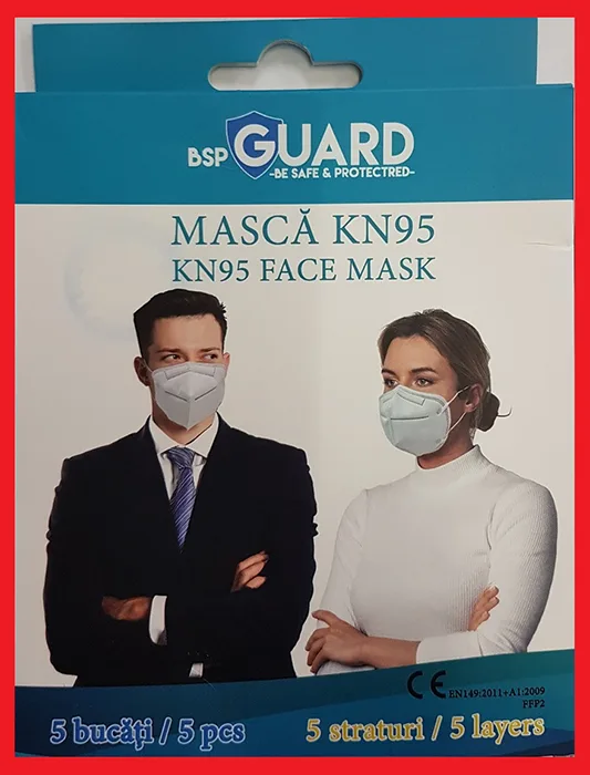 Maschera filtro particella «KN 95 FACE MASK» — foto 3 dell'alert INFO/00166/20