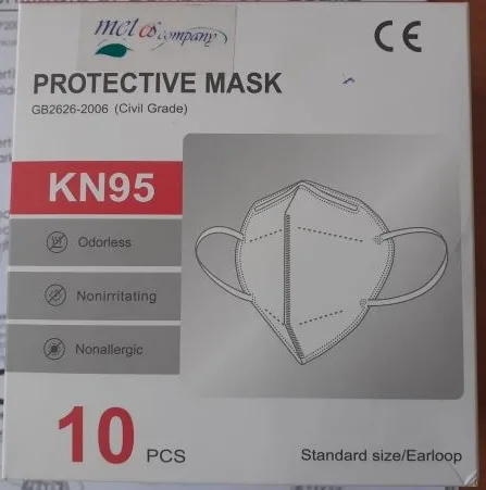 Maschera filtro particella «KN 95 Protective Mask» — foto 1 dell'alert INFO/00161/20