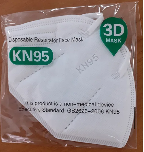 Maschera filtro particella «KN 95 Protective Mask» — foto 3 dell'alert INFO/00161/20
