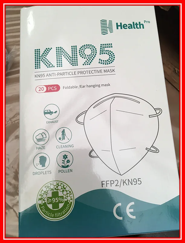 Maschera filtro antiparticolato «KN95 anti-particle protective mask» — foto 3 dell'alert A12/00981/20