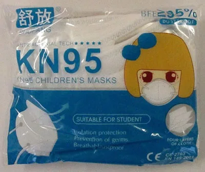 Maschera filtro particella «KN95 Children´s Masks» — foto 2 dell'alert A12/00556/21