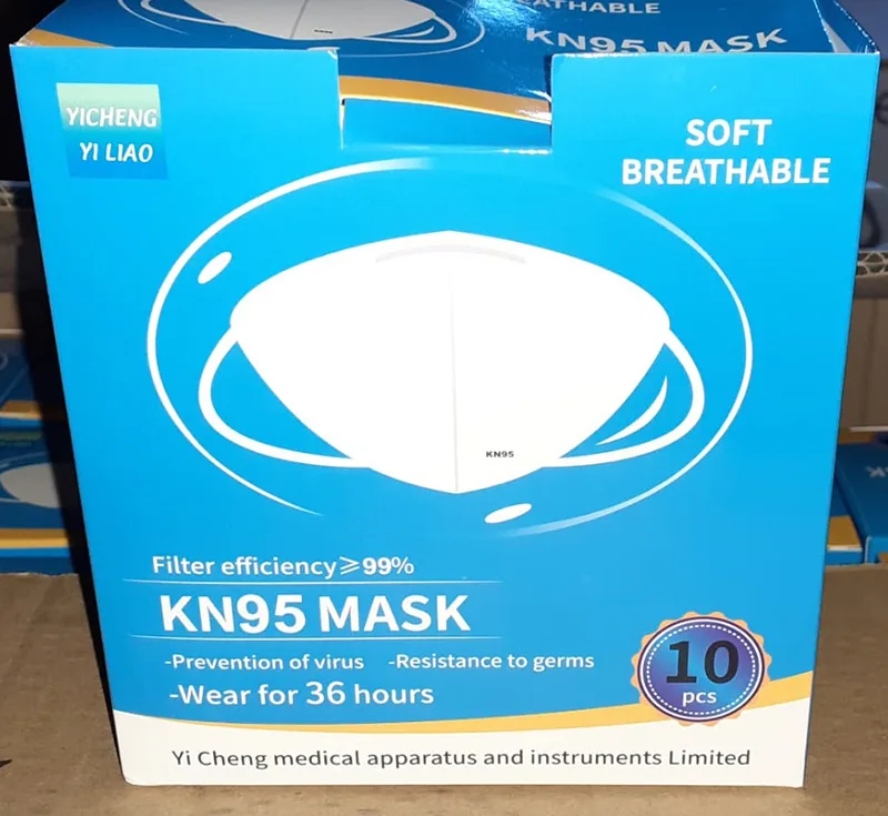 Maschera filtro antiparticolato «KN95 Mask» (Yicheng Yi Liao)