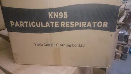 Maschera filtro particella «KN95 Particulate Respirator» — foto 6 dell'alert INFO/00050/21
