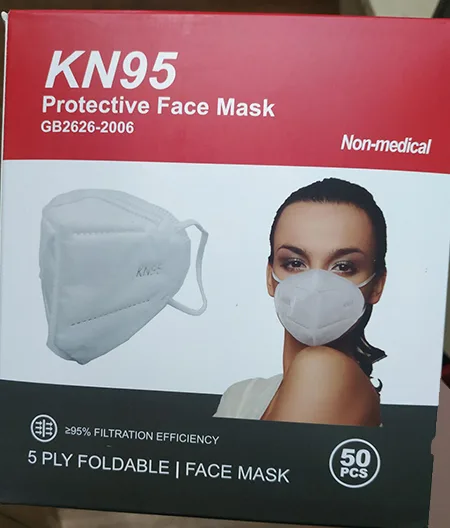 Maschera filtro particella «KN95 Protective Face Mask» — foto 4 dell'alert INFO/00149/20
