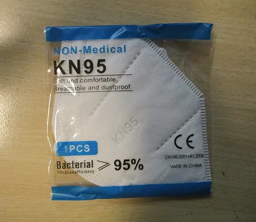 Maschera filtro antiparticolato «KN95 Protective Mask» — foto 2 dell'alert A12/00231/22