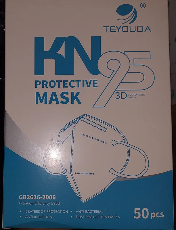 Maschera filtro antiparticolato «KN95 Protective mask» — foto 1 dell'alert A12/00784/20