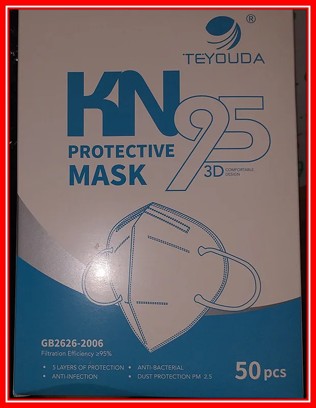 Maschera filtro antiparticolato «KN95 Protective mask» — foto 5 dell'alert A12/00784/20
