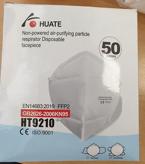 Maschera filtro particella «KN95 Respirator/FFP2» — foto 1 dell'alert INFO/00148/20