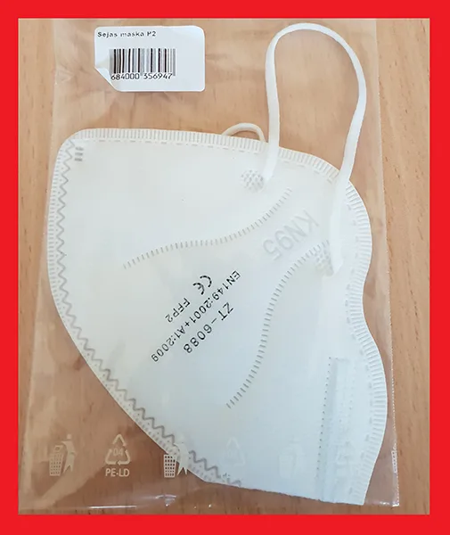 Maschera filtro particella «KN95 Respirator/FFP2» — foto 2 dell'alert INFO/00143/20