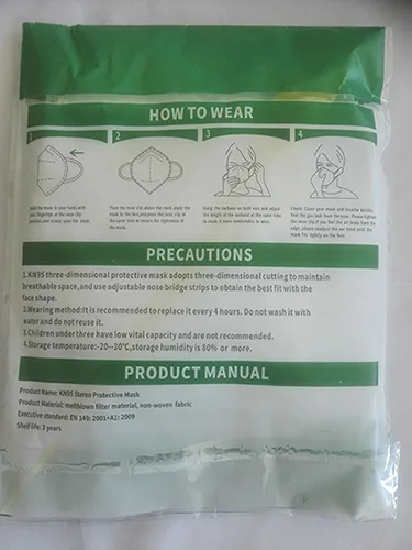Maschera filtro particella «KN95 Stereo Protective Mask»