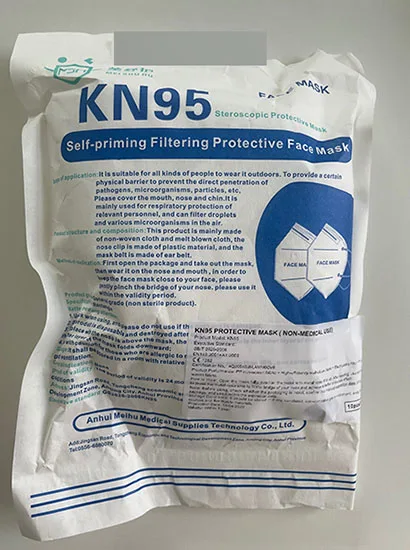 Maschera filtro particella «KN95 Steroscopic Protective Mask» — foto 1 dell'alert A12/01594/21