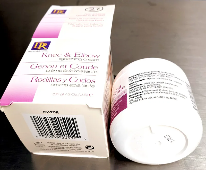 Prodotto schiarimento della pelle «Knee &amp; elbow lightening cream» — foto 3 dell'alert A12/00081/19