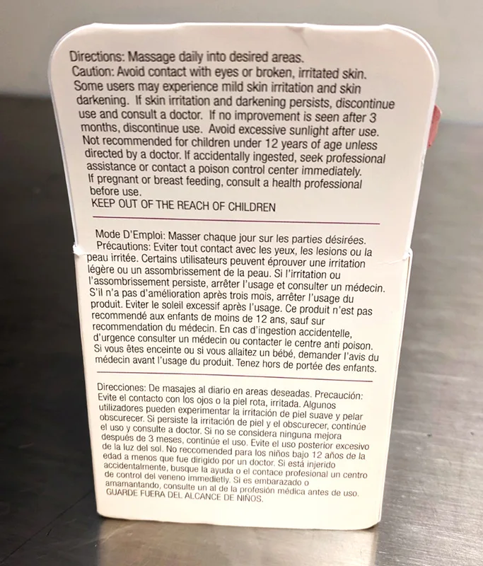 Prodotto schiarimento della pelle «Knee &amp; elbow lightening cream» — foto 5 dell'alert A12/00081/19