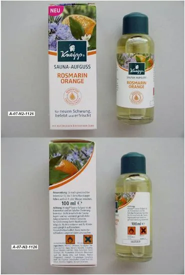 Fragranza sauna. «Kneipp Sauna preparation "Rosmarin Orange".» (Kneipp.)