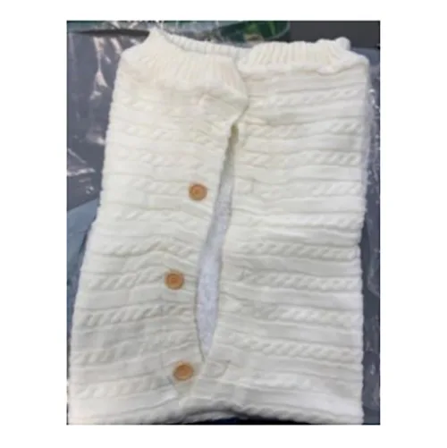Sacco nanna per bambini «Knitted Cream Sleeping Bag»